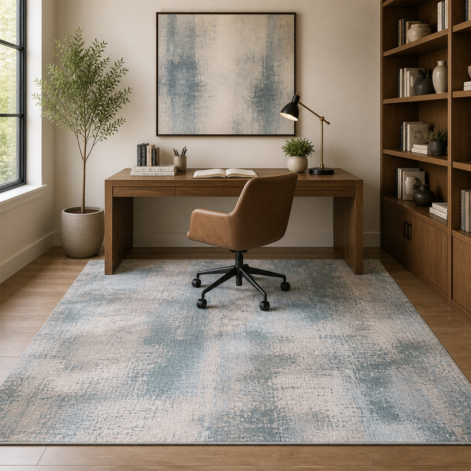 Dune Drift Washable Rug | Office Room