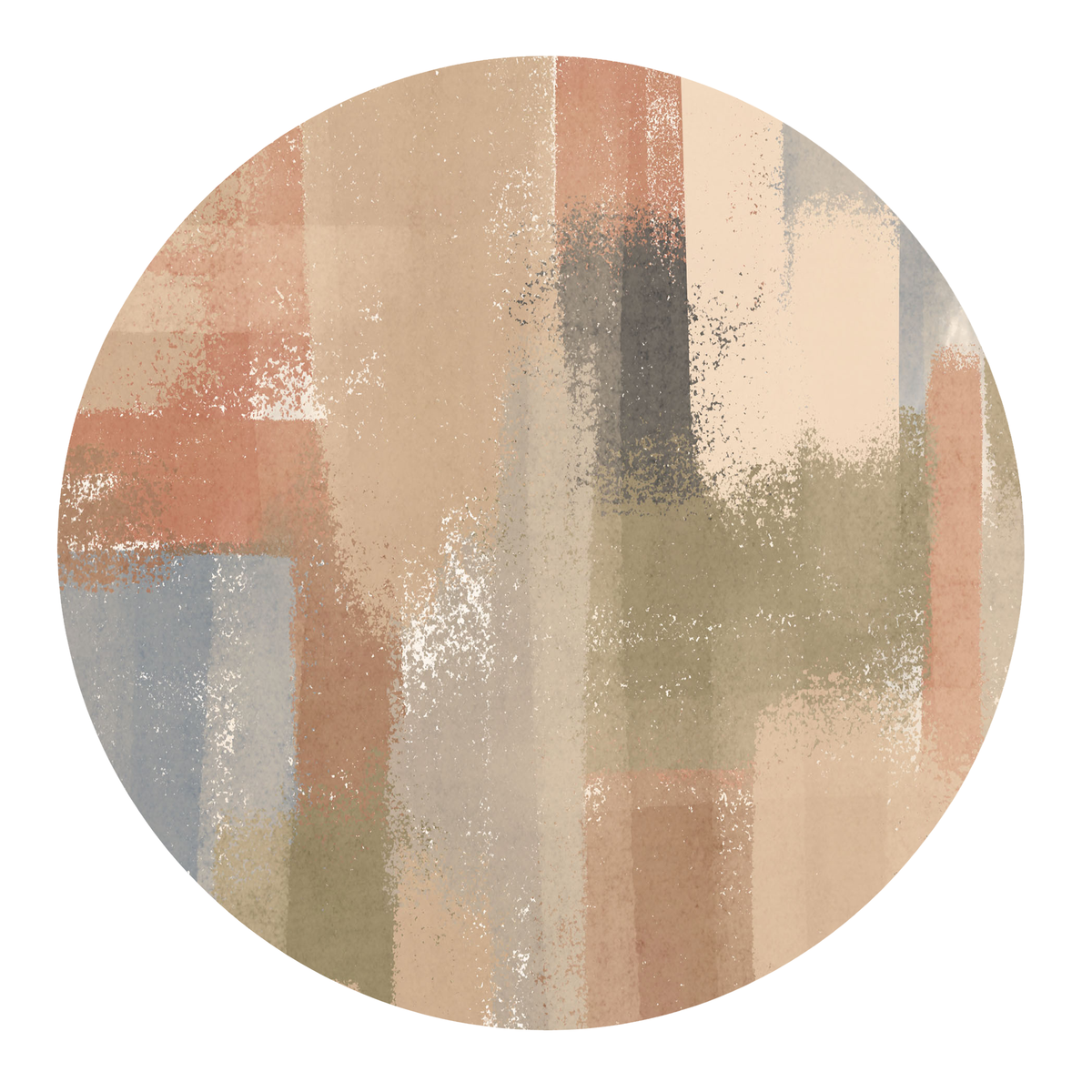 Modern Abstract Brushstroke Washable Area Rug