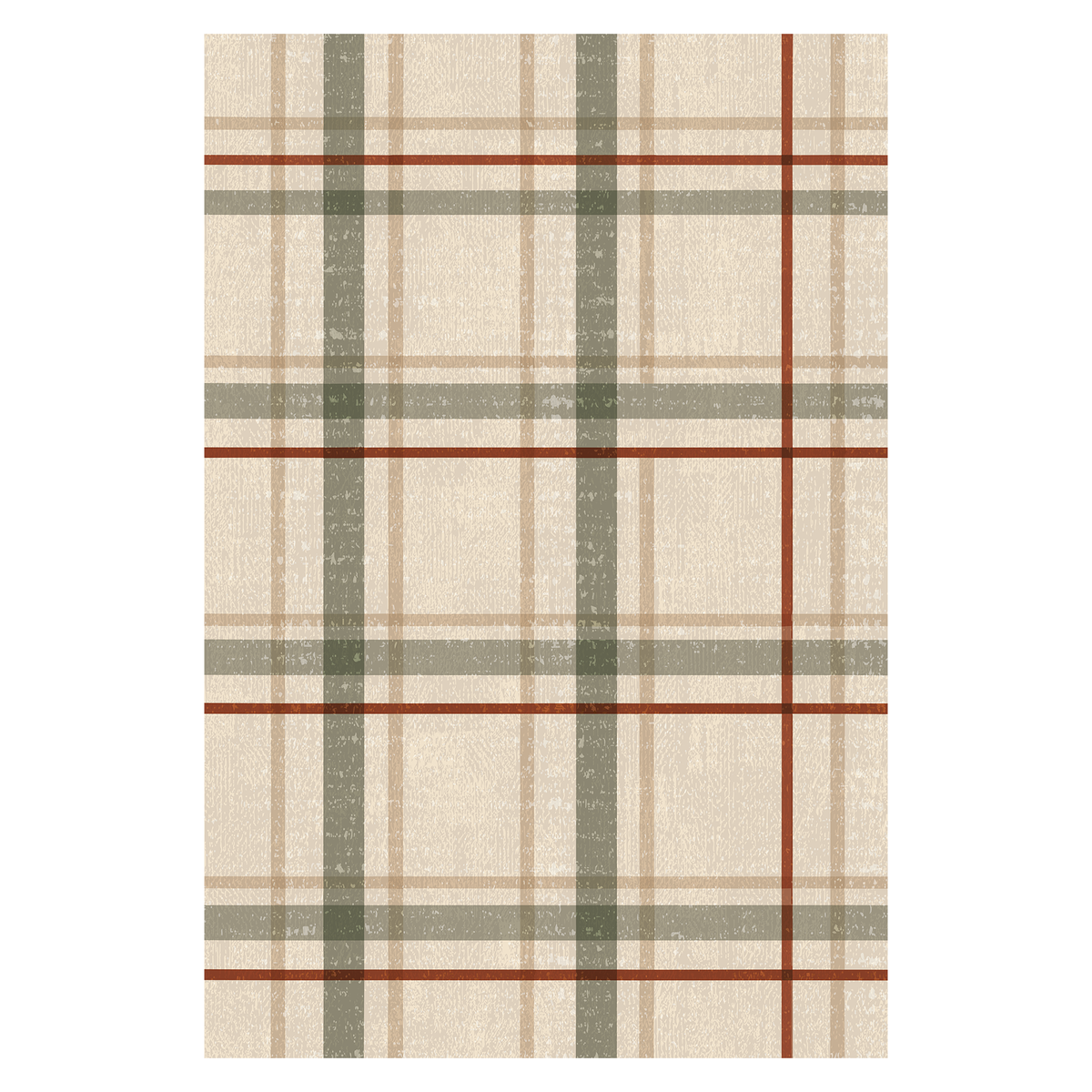 Classic Plaid Tartan Rug