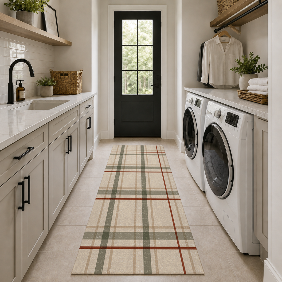 Classic Plaid Tartan Rug