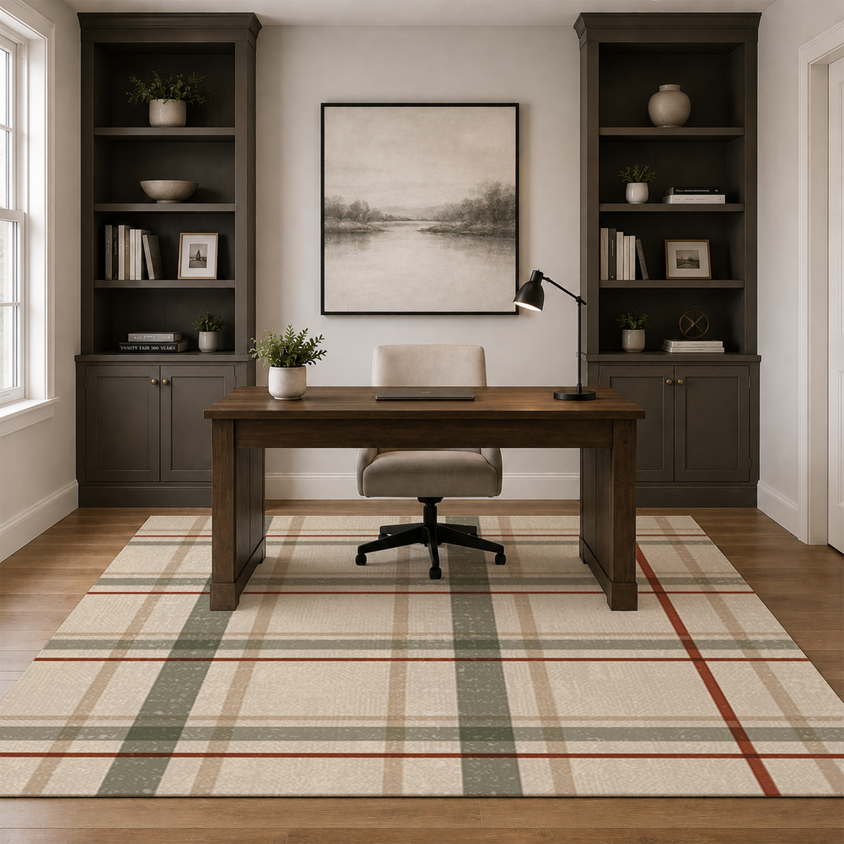 Classic Plaid Tartan Rug