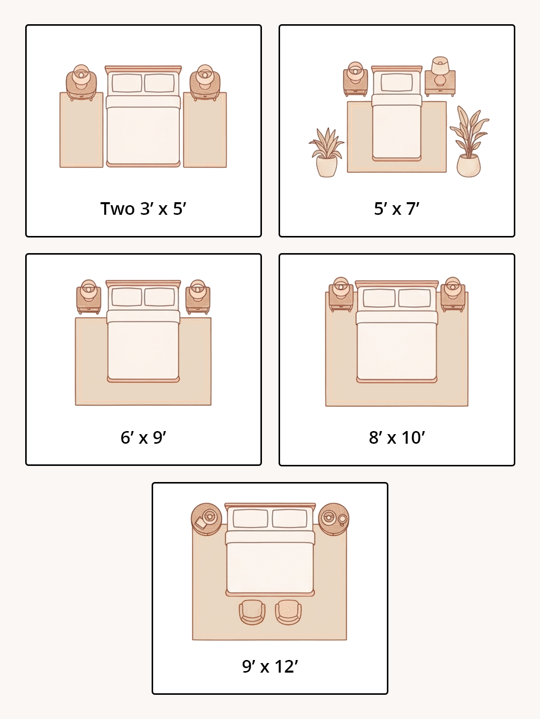 Bedroom Room Rug Size