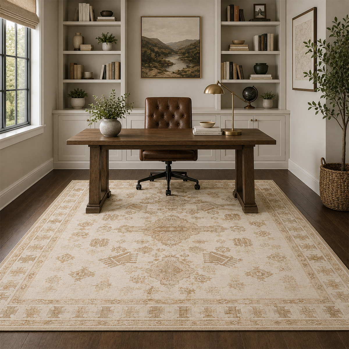Vintage Tribal Medallion Rug