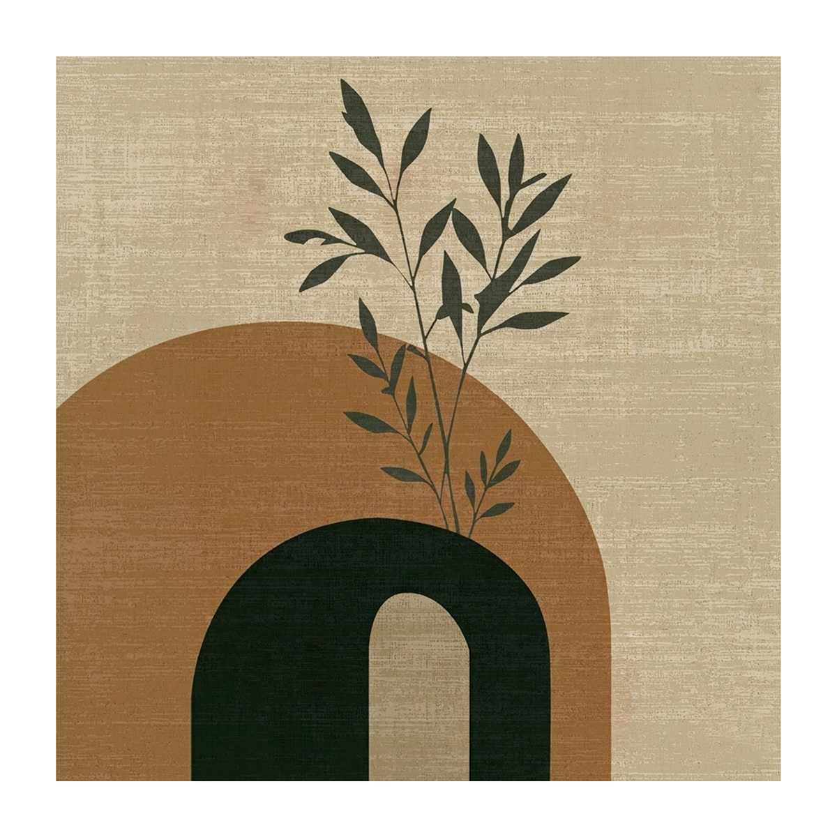 Botanical Arch Silhouette Rug