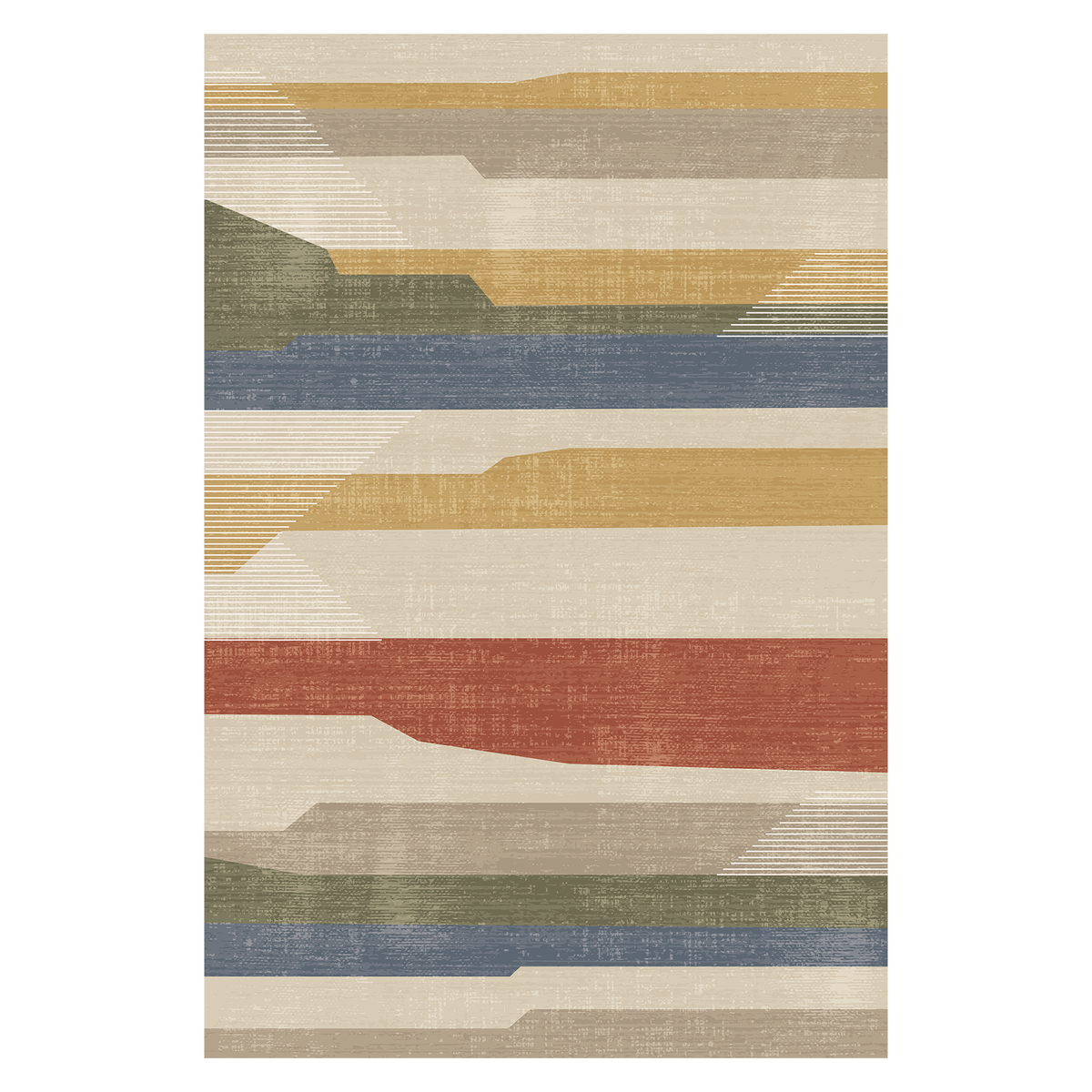 Sunset Horizon Stripe Rug