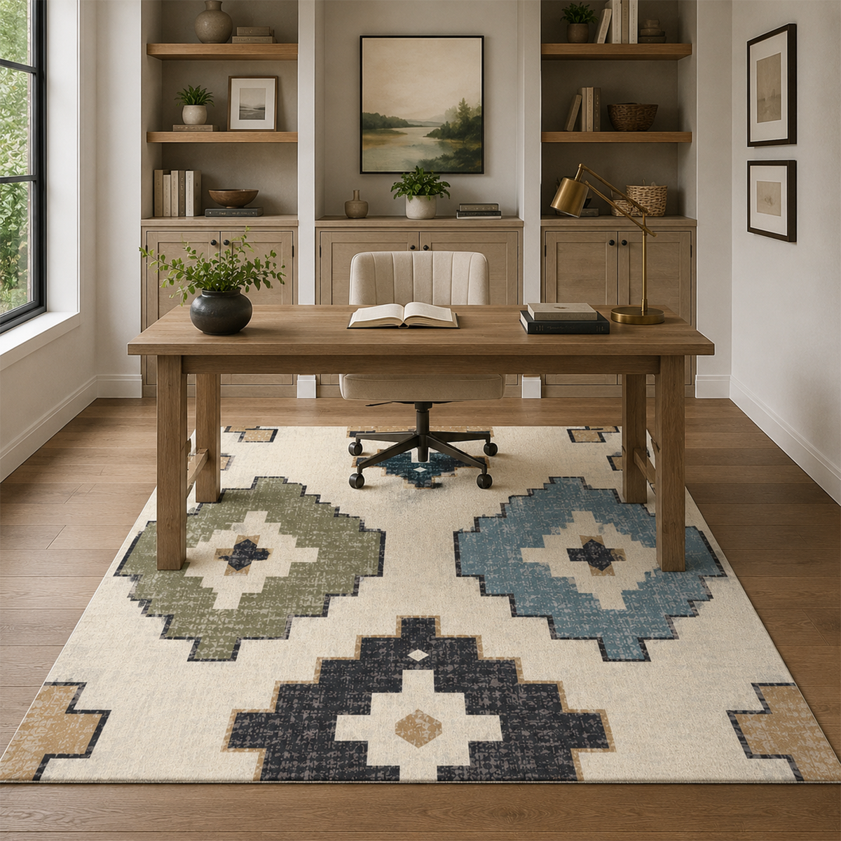 Tribal Geo Medallion Rug