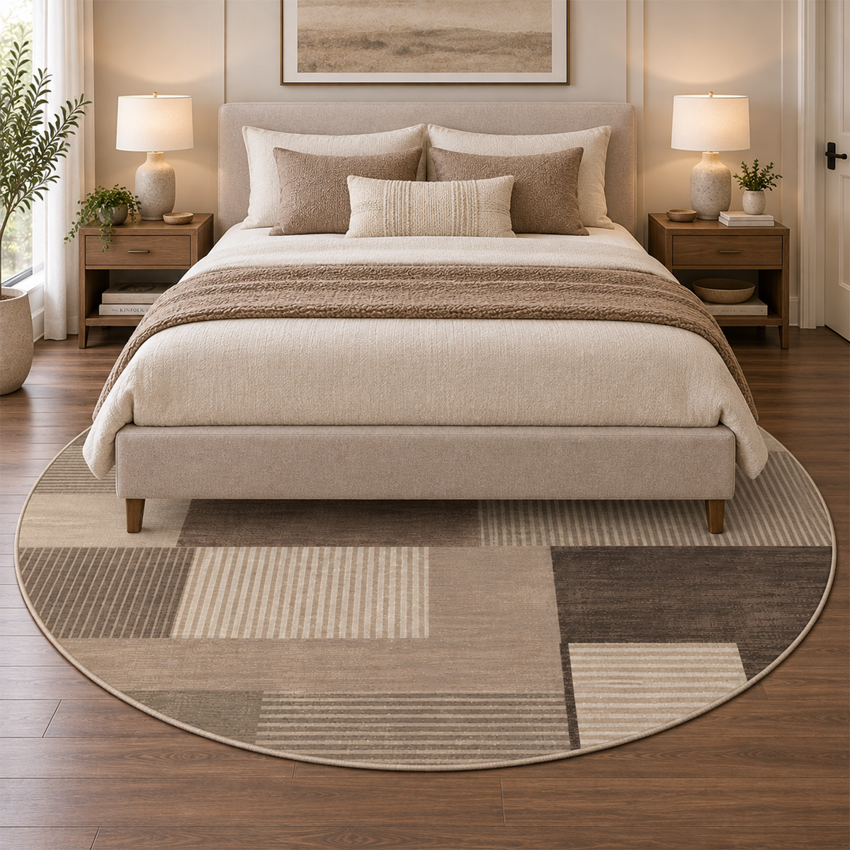 Espresso Gridwork Rug
