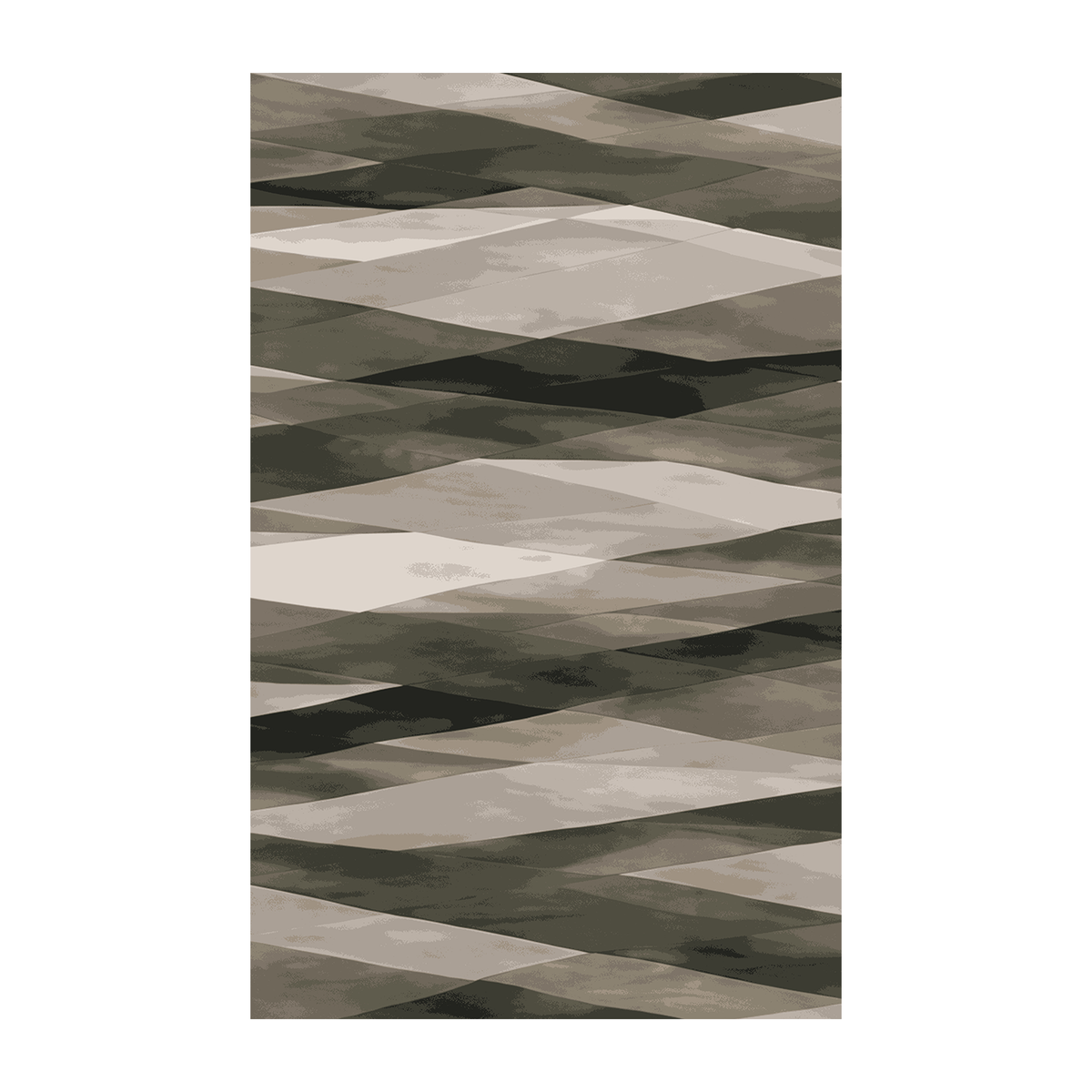 Shadow Weave Geometric Rug
