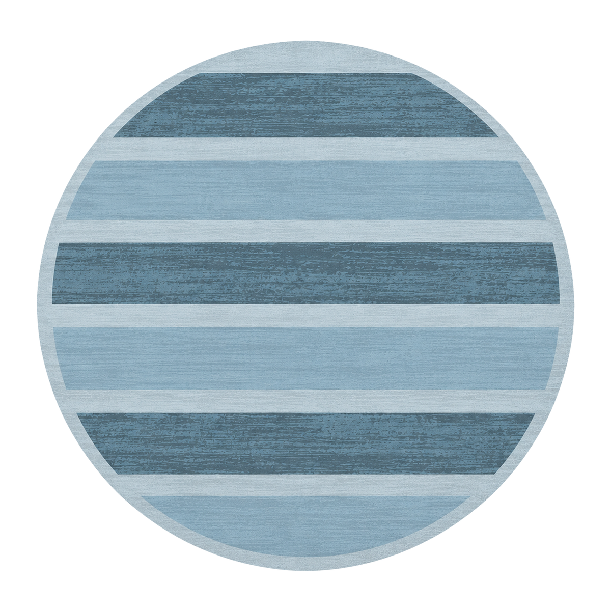 Mist Blue Band Rug