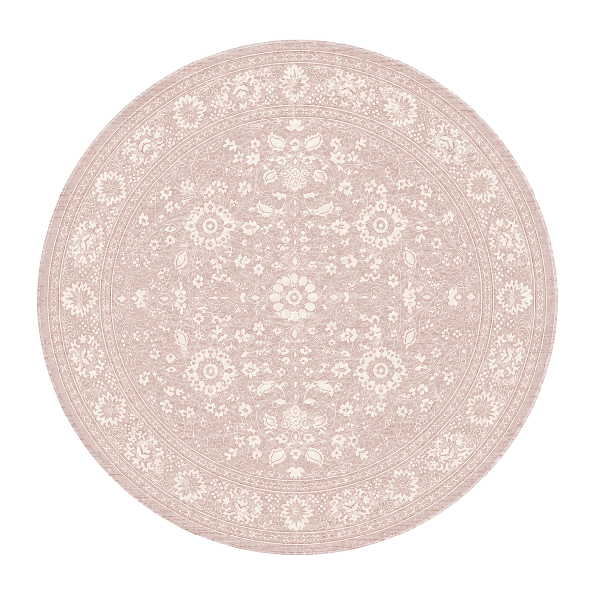 Vintage Blush Floral Rug