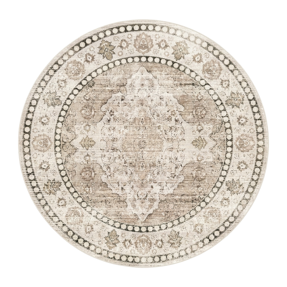 Antique Ivory Floral Rug