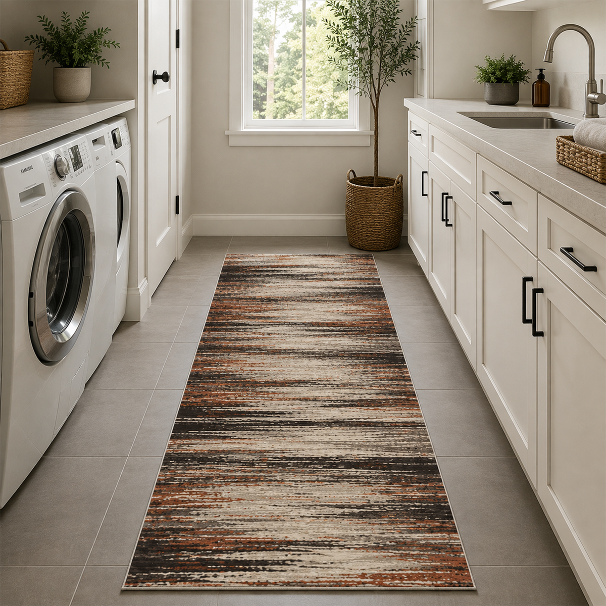 Ember Brushstroke Rug
