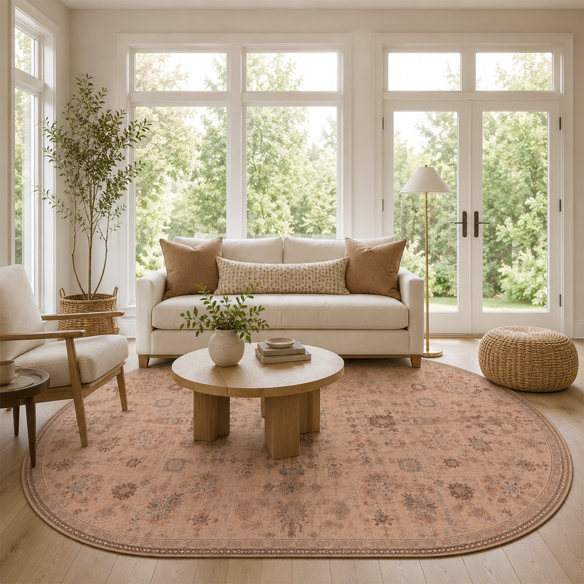 Blush Symmetrical Motif Rug