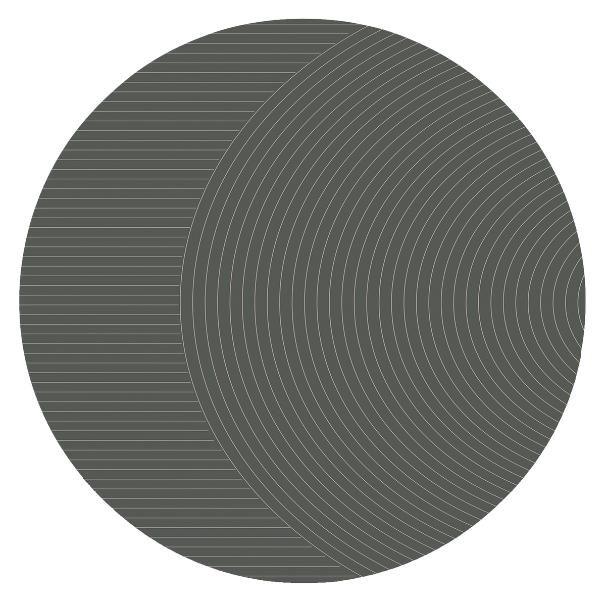 Sage Concentric Arc Rug