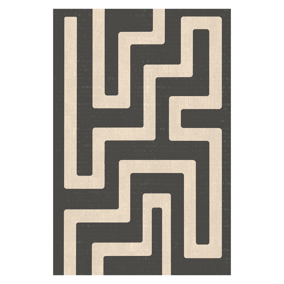Bold Labyrinth Maze Rug