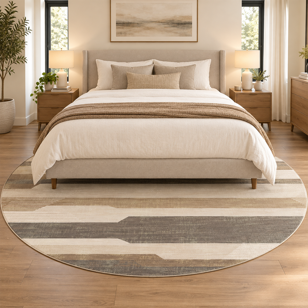 Horizon Stripe Abstract Rug