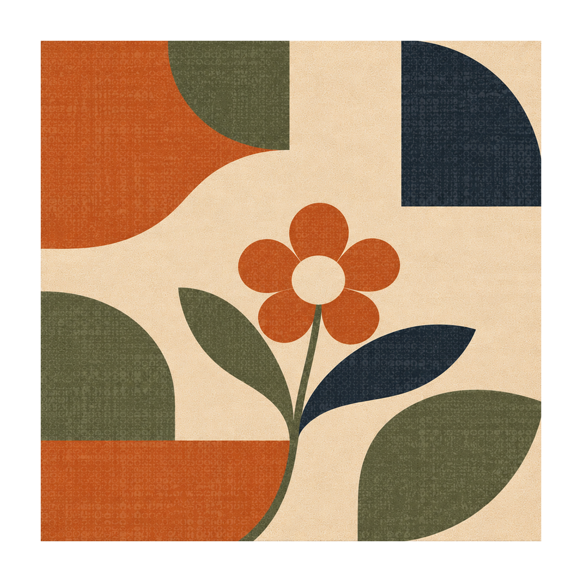 Vintage Petal Garden Rug