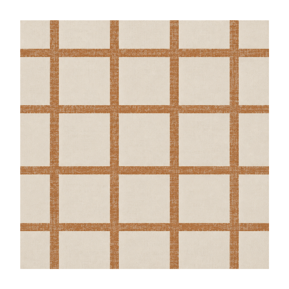Camel Grid Check Rug