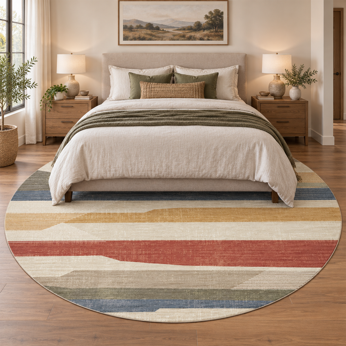 Sunset Horizon Stripe Rug