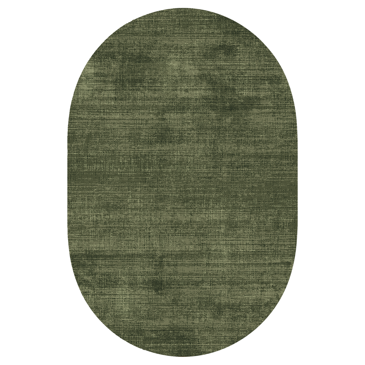 Olive Green Distressed Area Rug