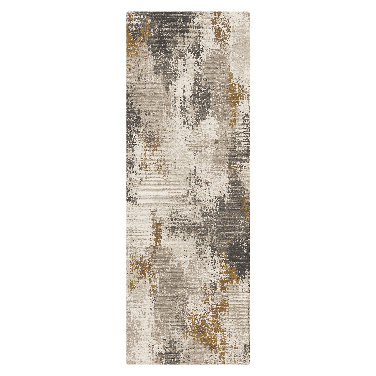 Ochre Stone Abstract Rug
