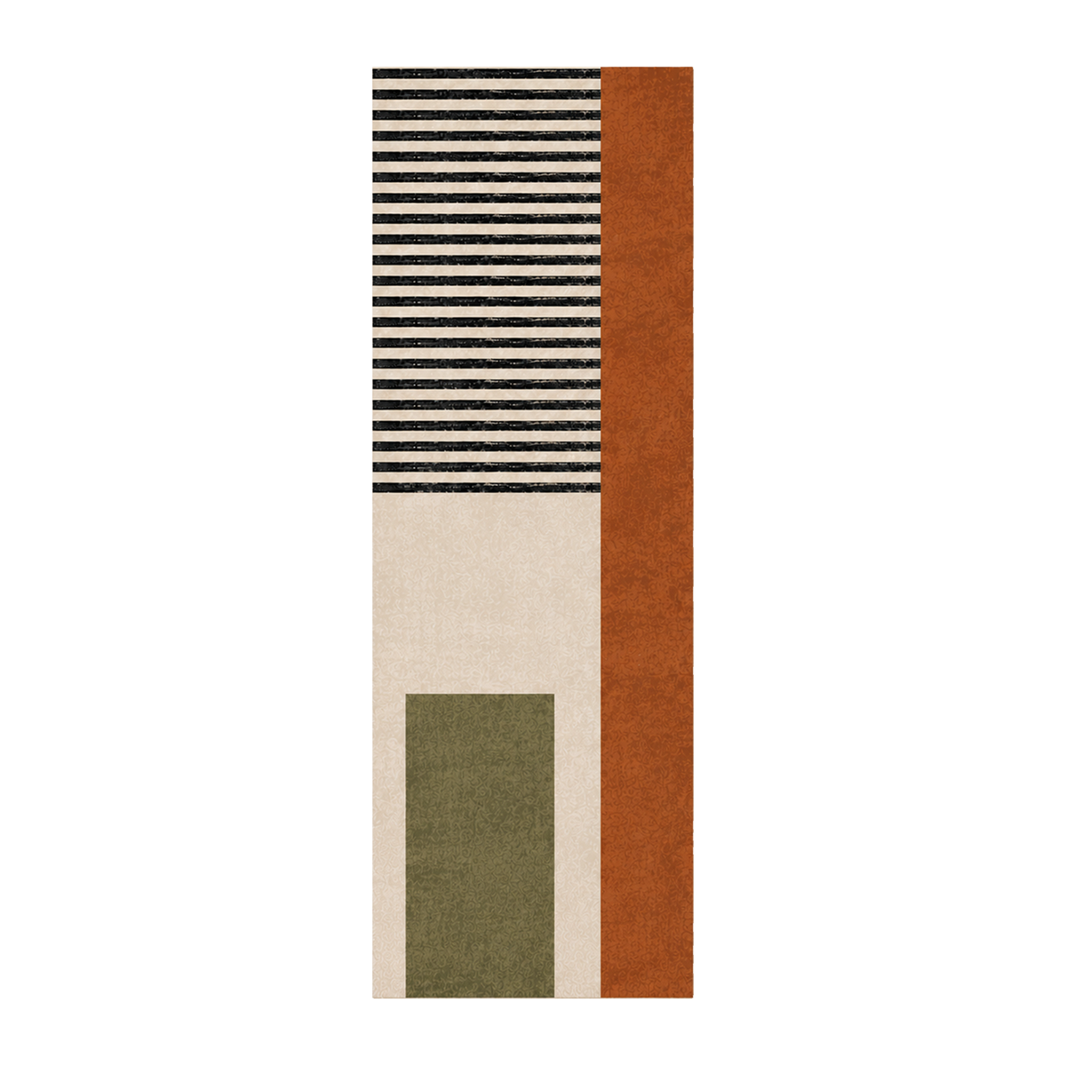Modern Stripe & Block Rug
