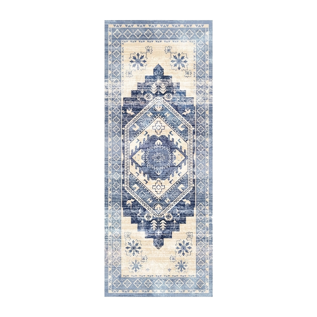 Blue Heritage Geometric Rug