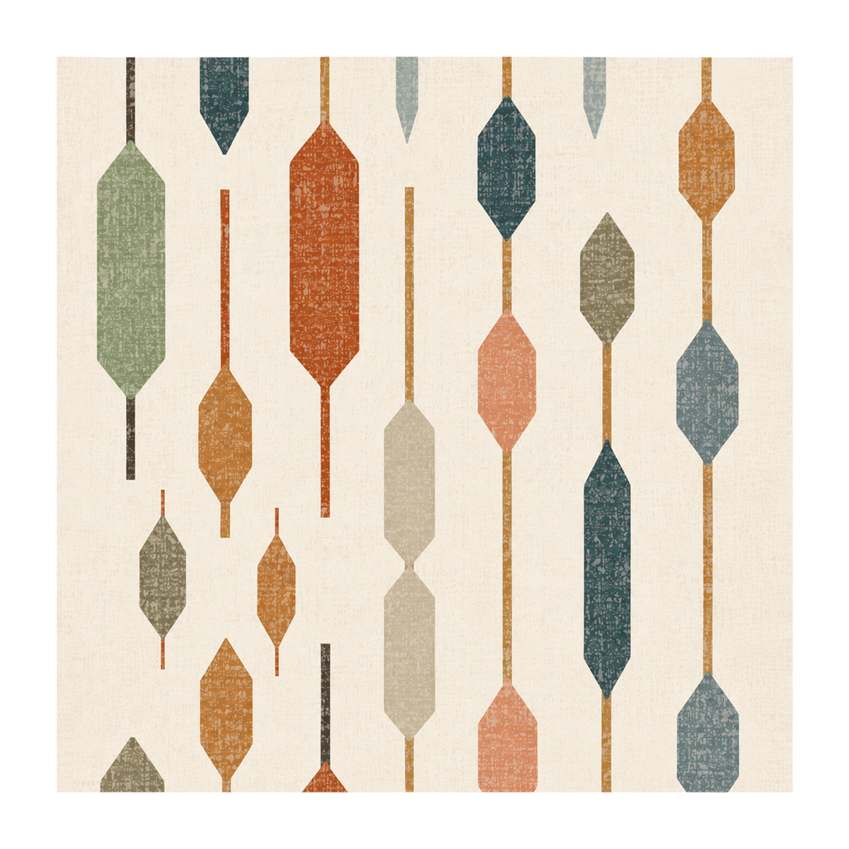 Retro Linear Geo Rug