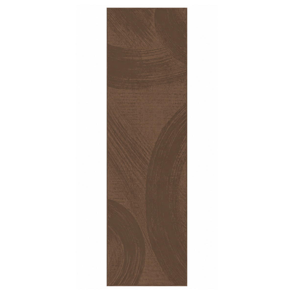 Mocha Abstract Brushstroke Rug