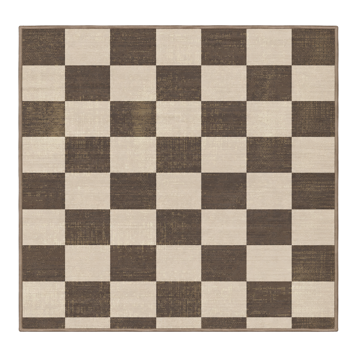 Mocha Chessboard Rug