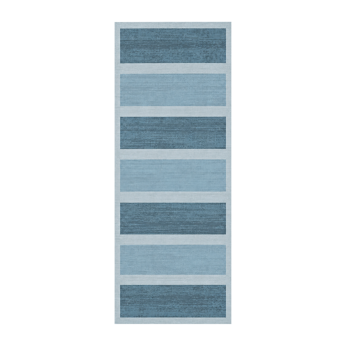 Mist Blue Band Rug