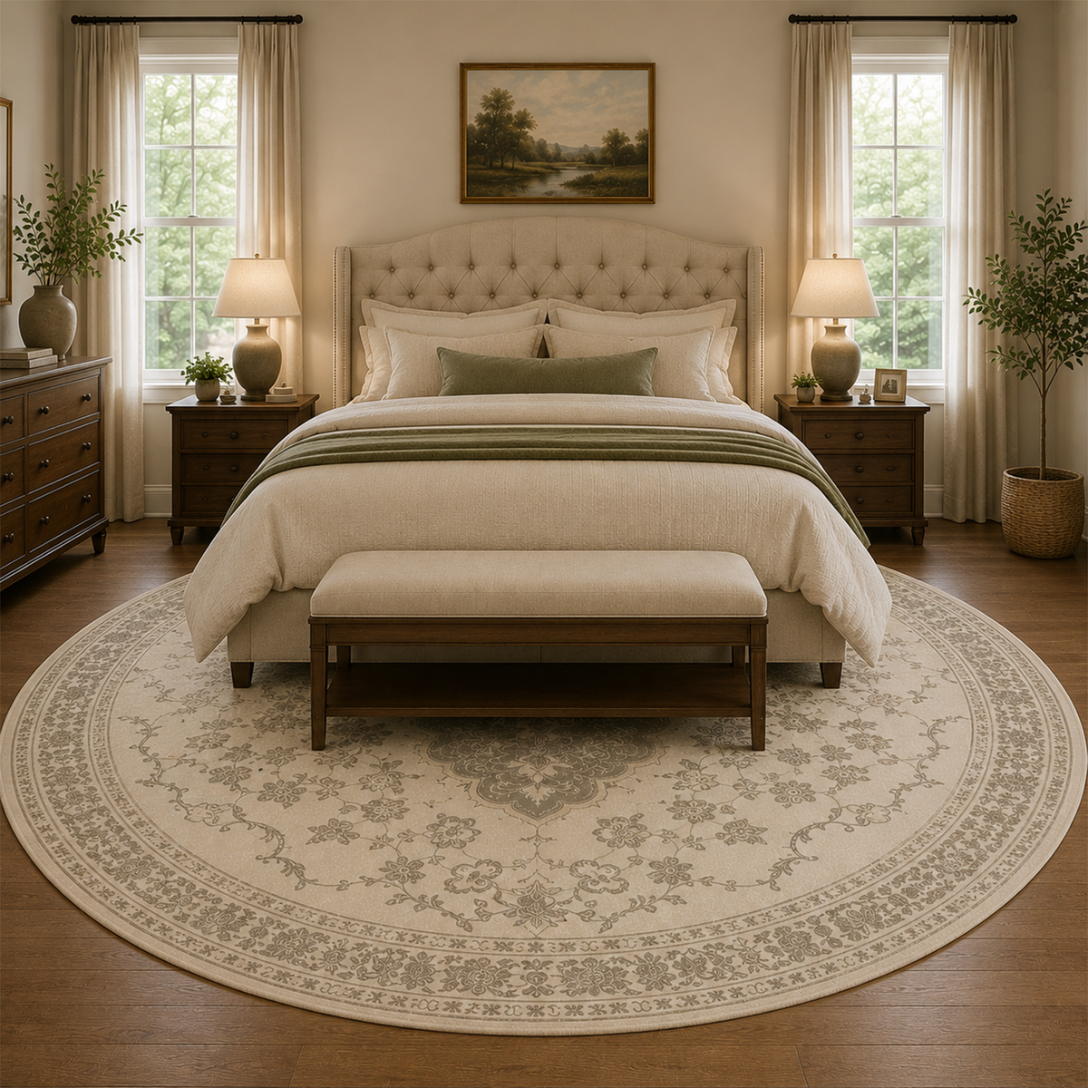 Traditional Persian Medallion Rug