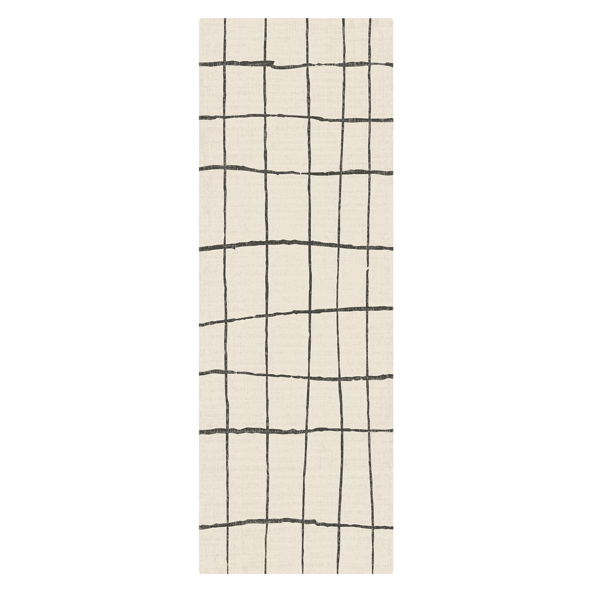 Ivory Sketch Check Rug