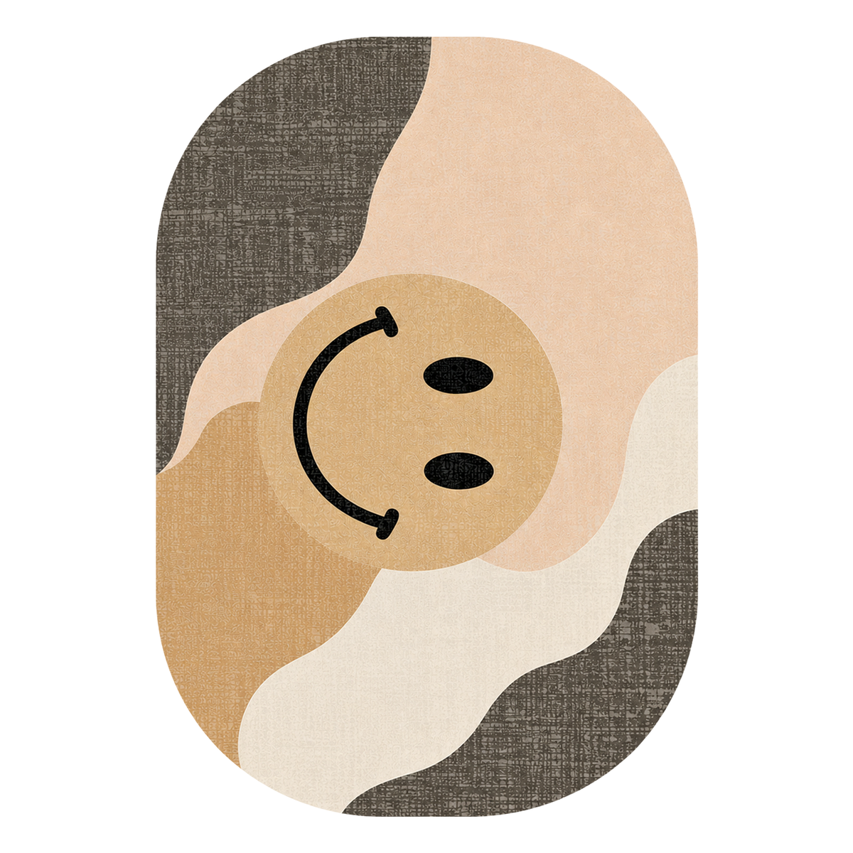 Happy Face Abstract Rug