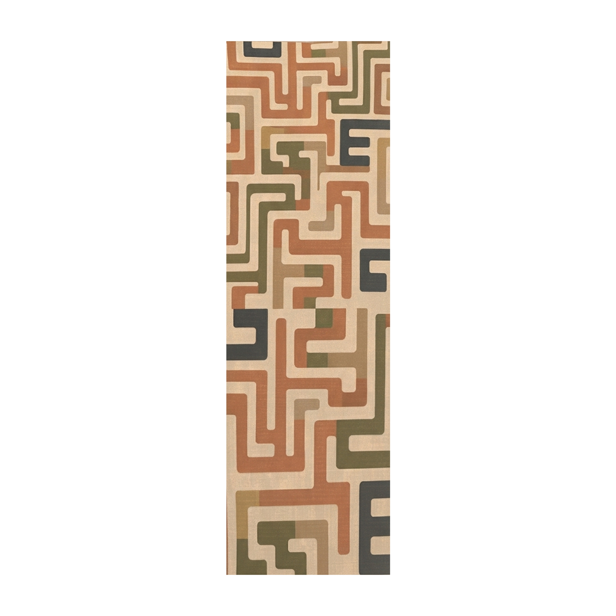 Geometric Circuit Maze Rug