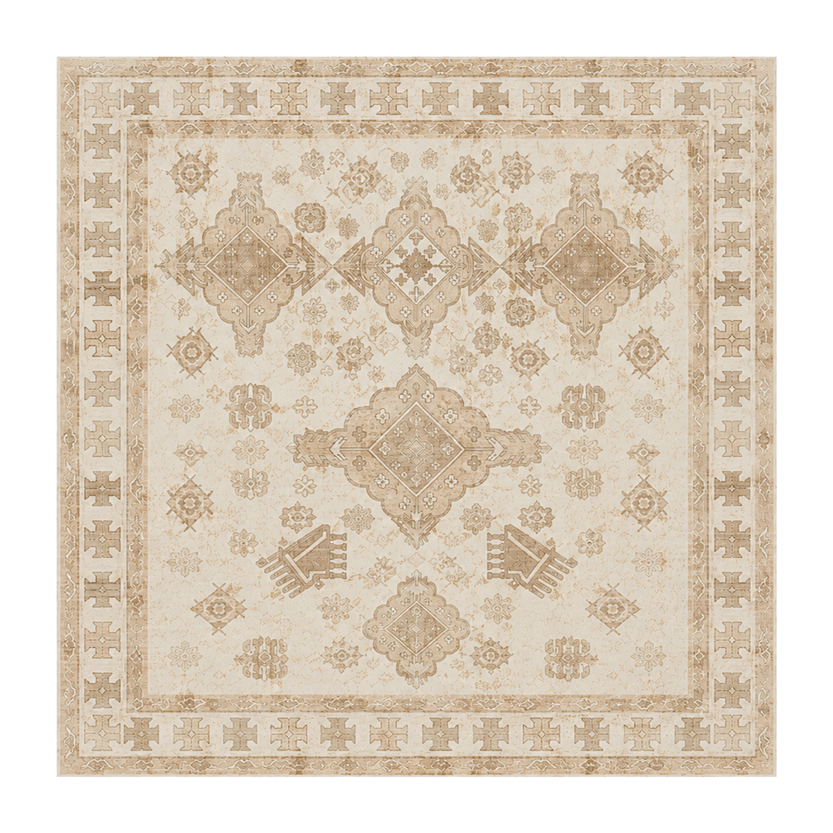 Vintage Tribal Medallion Rug