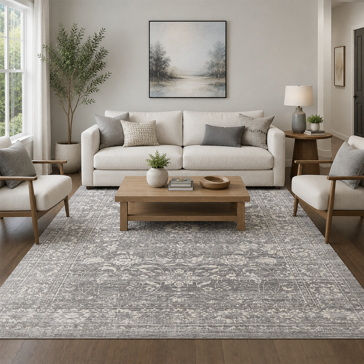 Timeless Gray Heritage Rug