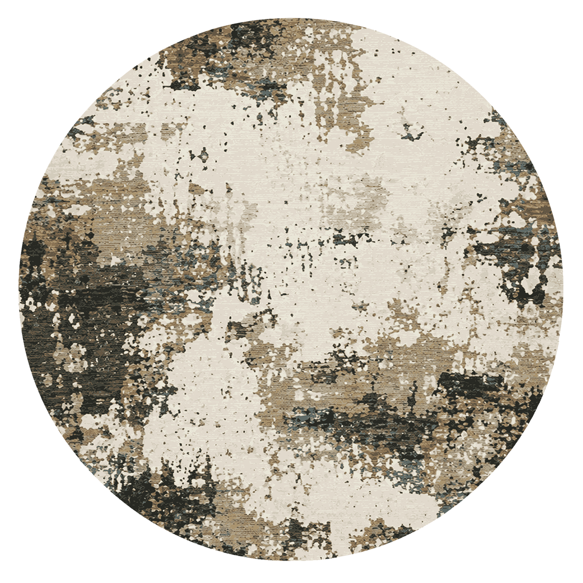 Charcoal Stone Abstract Rug