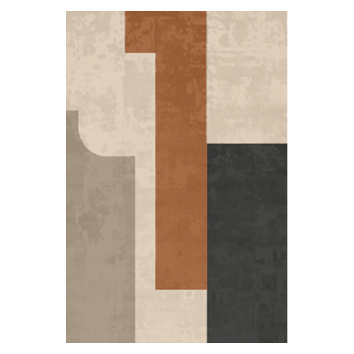 Bold Geometric Color Block Area Rug