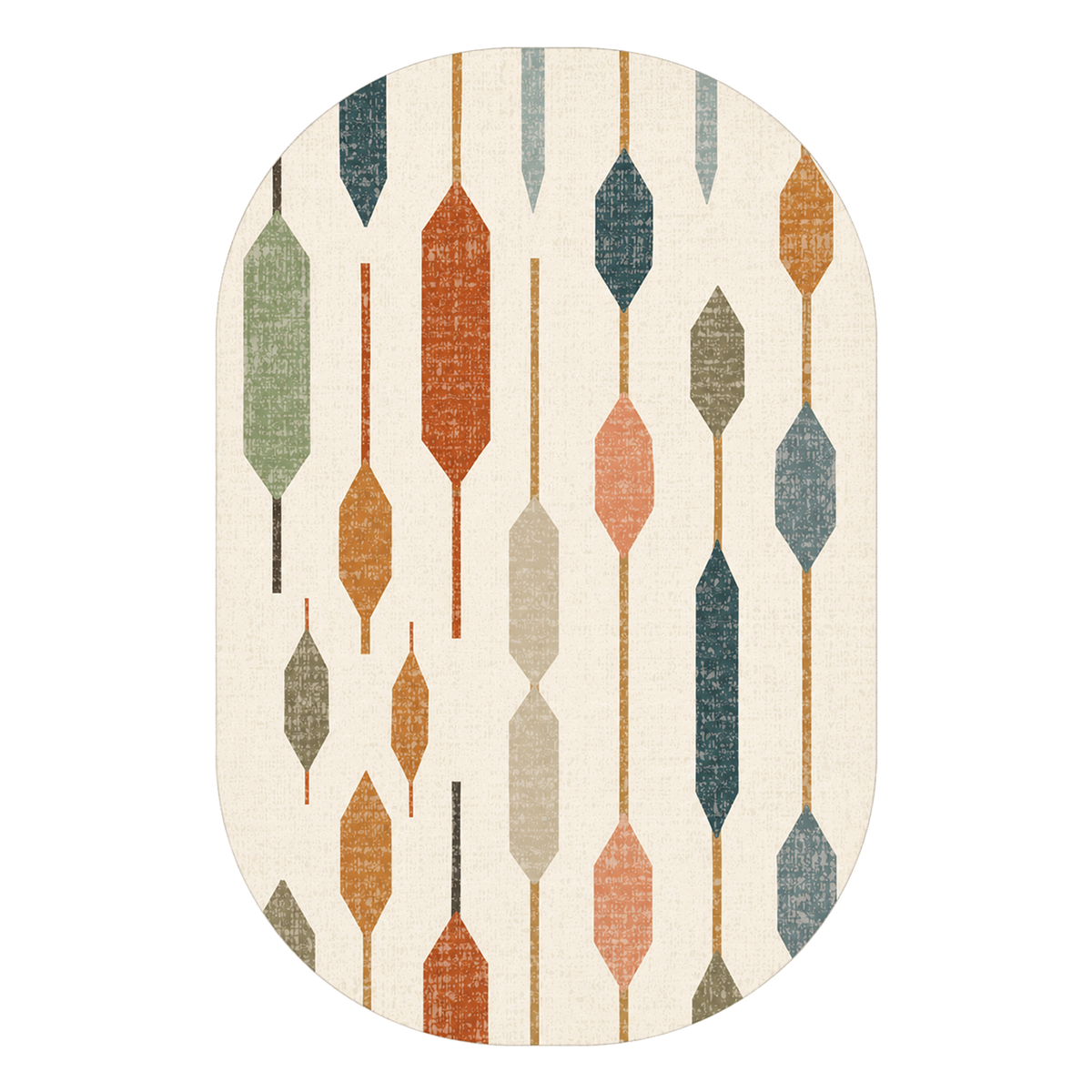 Retro Linear Geo Rug