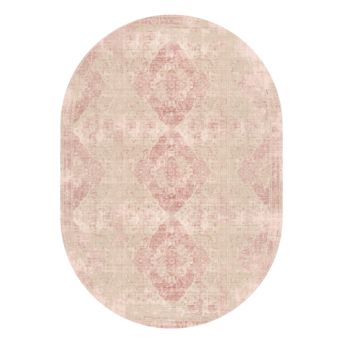 Dusty Rose Medallion Rug