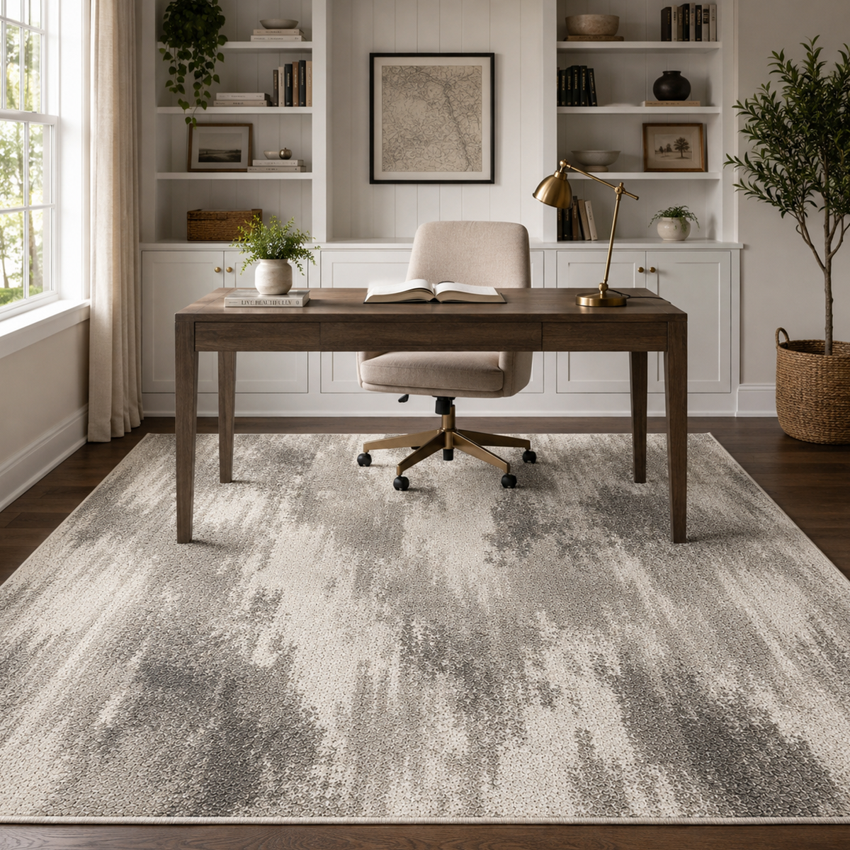 Sandstone Abstract Area Rug
