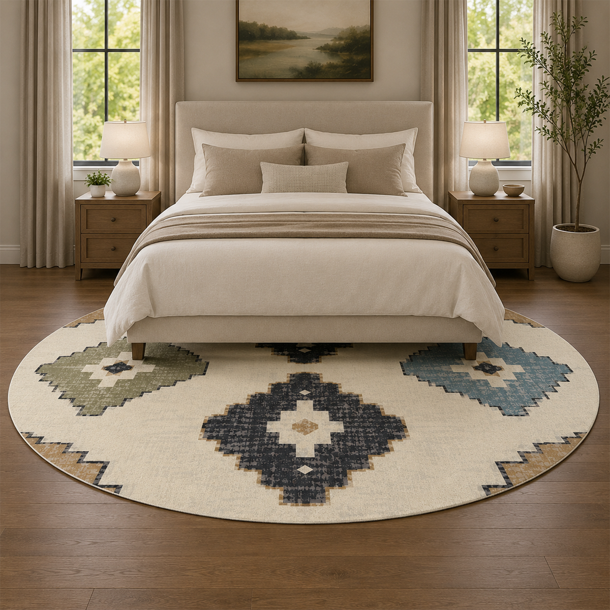 Tribal Geo Medallion Rug