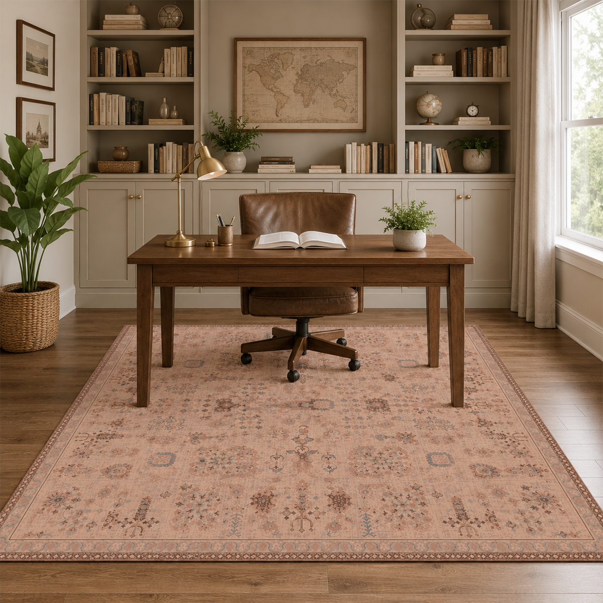 Blush Symmetrical Motif Rug