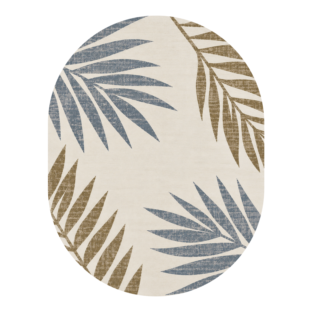 Coastal Palm Leaf Rug