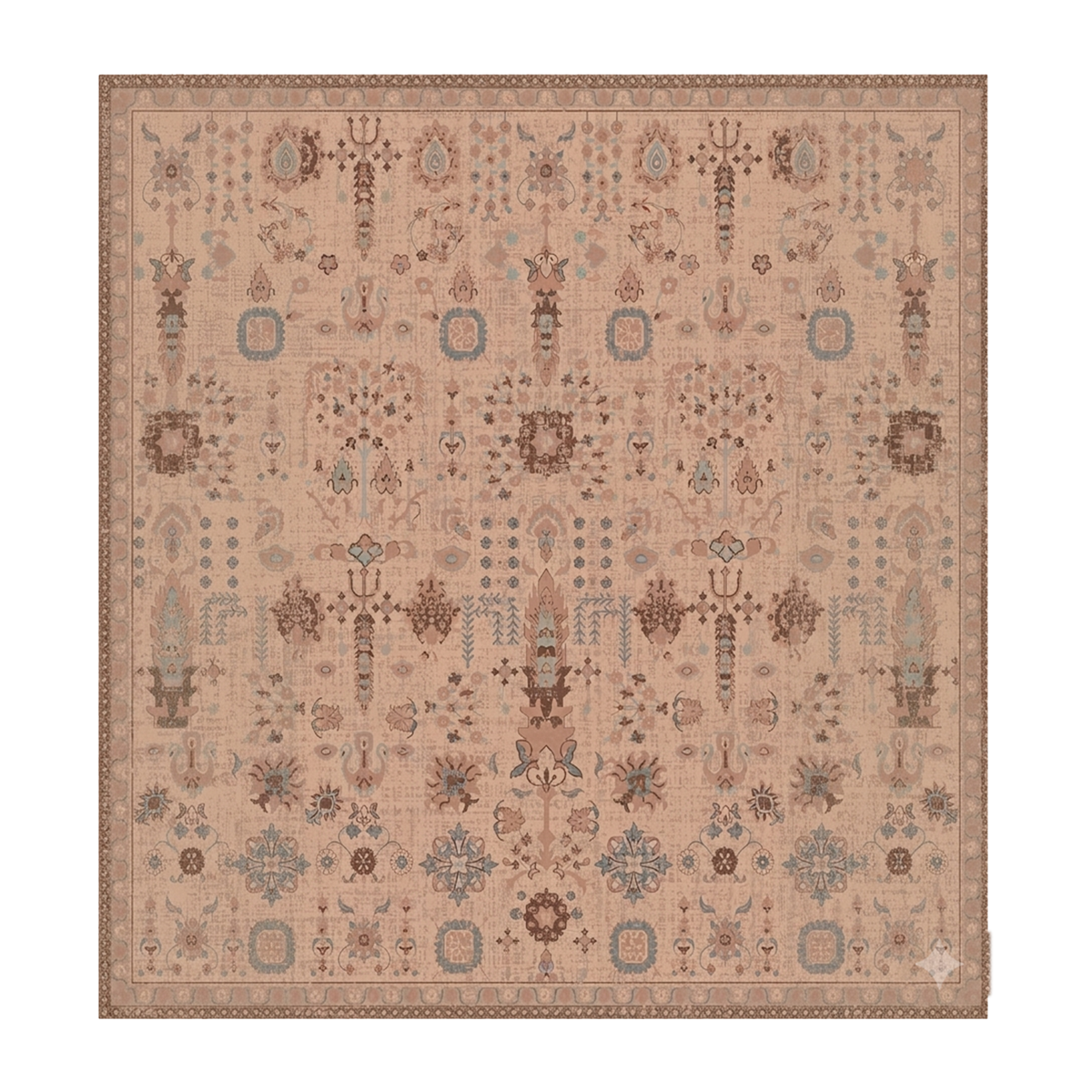Blush Symmetrical Motif Rug