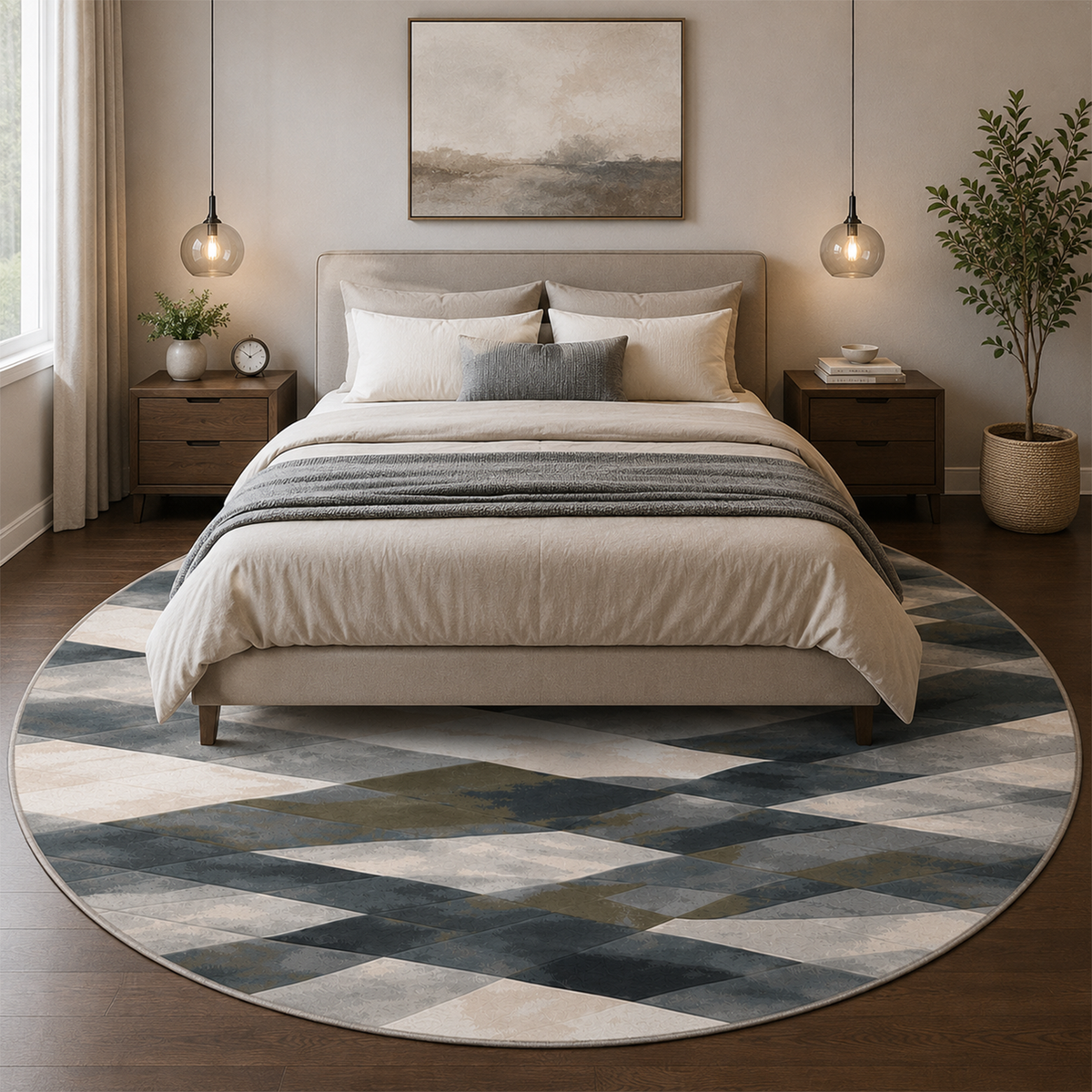 Slate Prism Geometric Rug