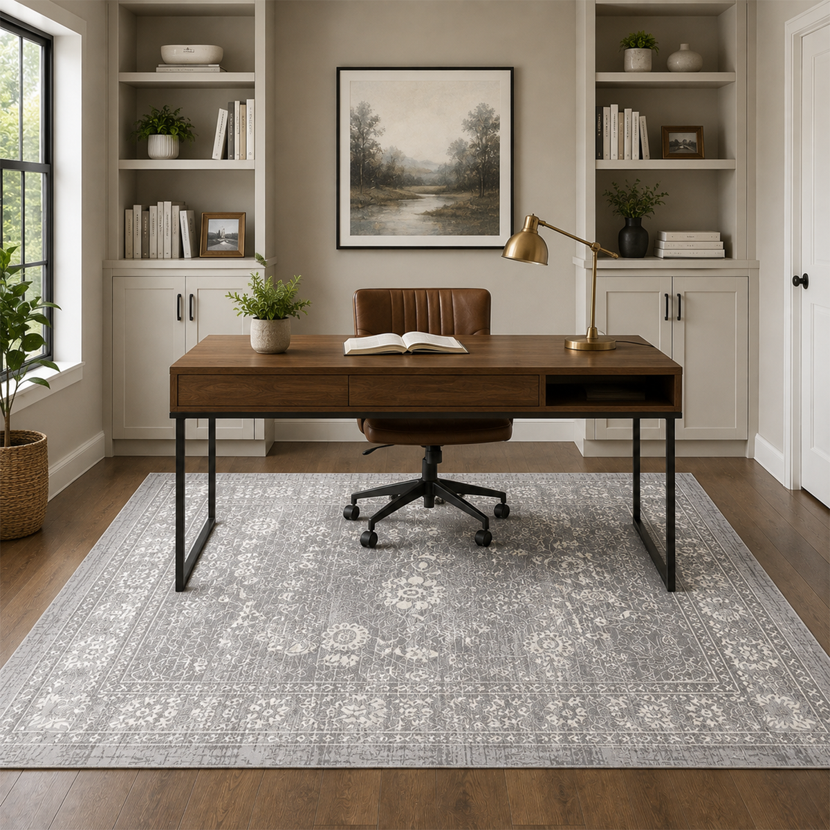 Timeless Gray Heritage Rug
