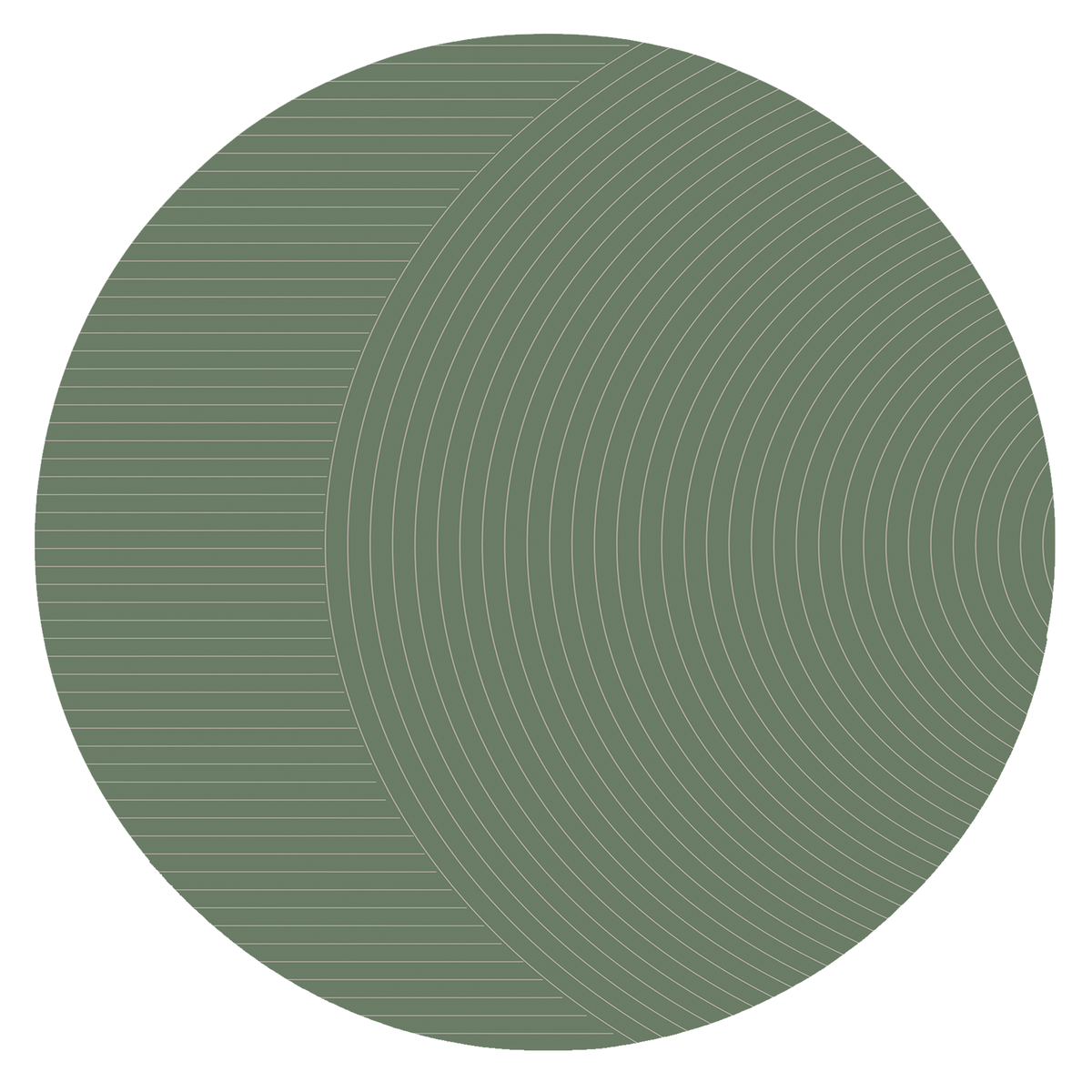 Sage Ripple Line Rug