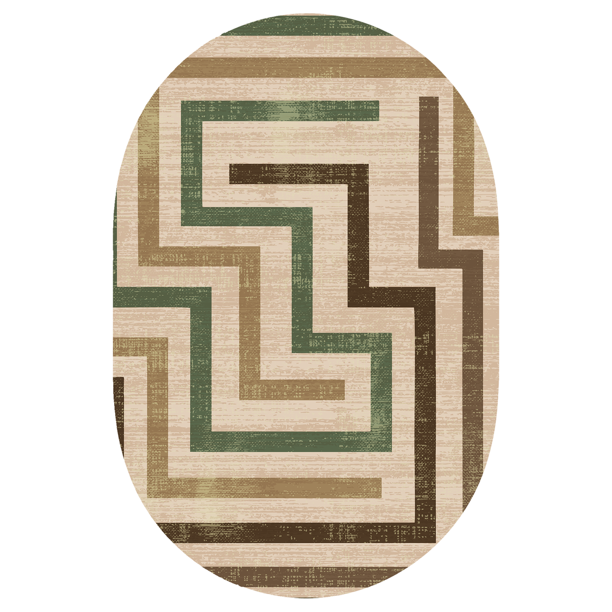 Evergreen Maze Path Rug